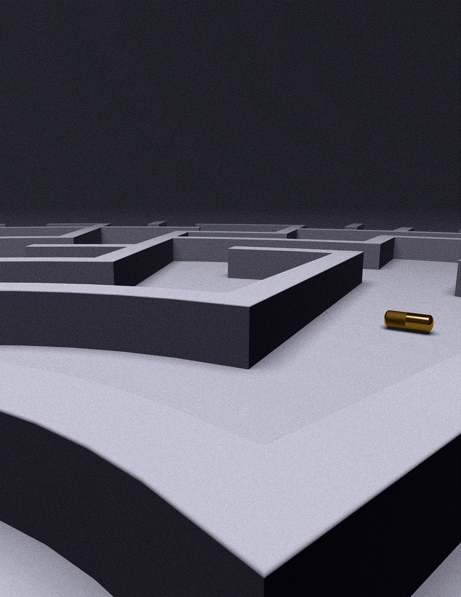 a close up of a rod moving through a maze